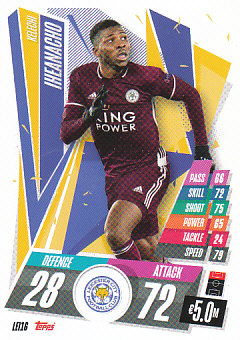 Kelechi Iheanacho Leicester City 2020/21 Topps Match Attax CL #LEI16